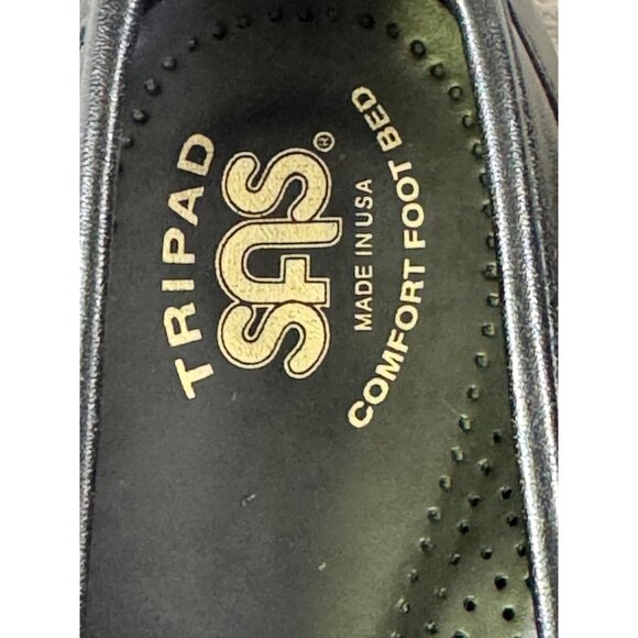SAS Womens shoes 8M black leather comfort loafers slip on Tripad - Picture 9 of 15